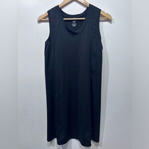 ARC'TERYX Black Soltera V-Neck Sleeveless A-Line Athletic Dress Size M